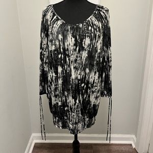 Black and White Blouse by Susan Graver